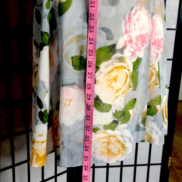 Calvin Klein Floral Print Chiffon Midi Dre… - Picture 6 of 8